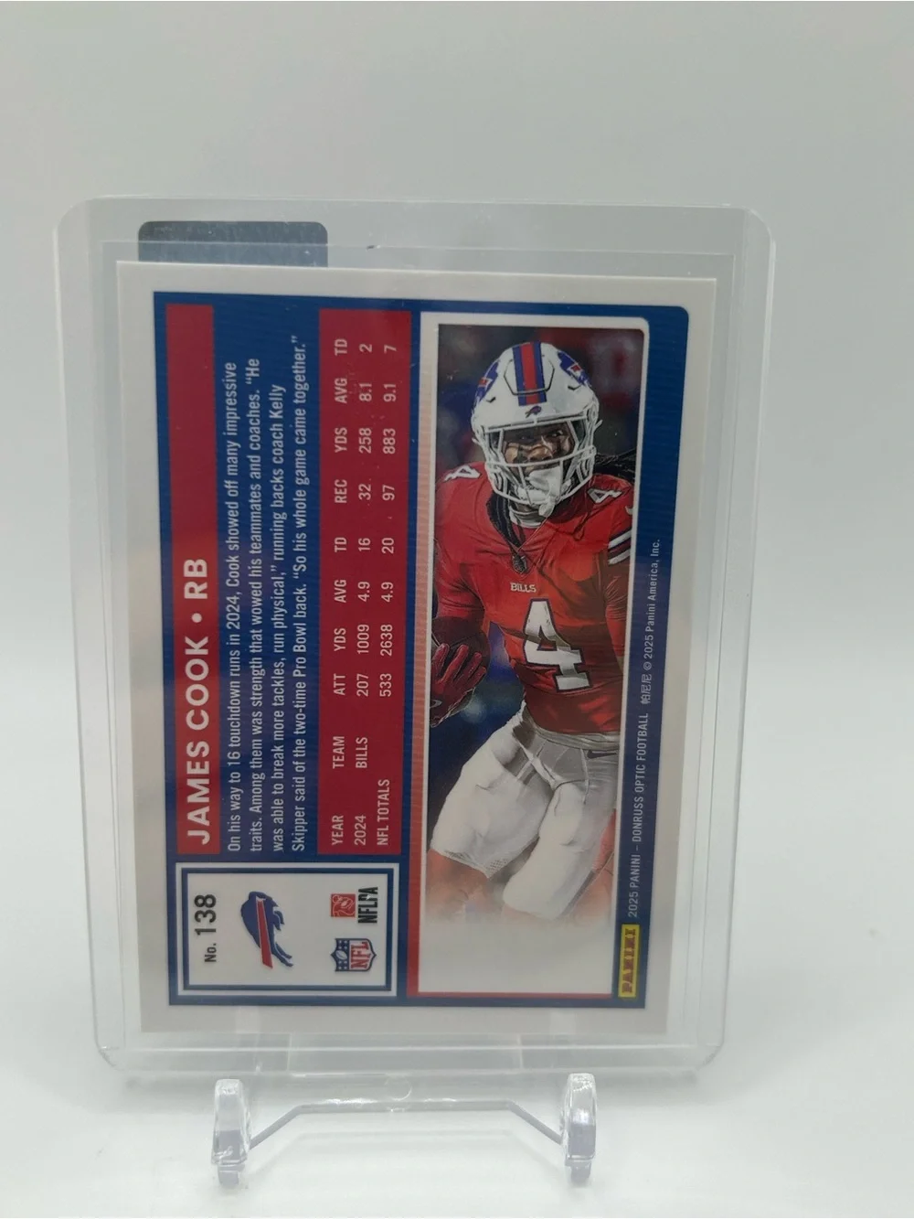 James Cook Buffalo Bills Football Trading Card 🏈